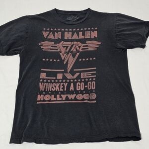 Six Fifty One Van Halen Live Whiskey A Go-Go Hollywood T-Shirt Men's Small Black